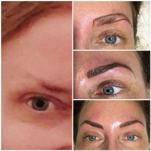 eyebrow microblading - ombre brows near me