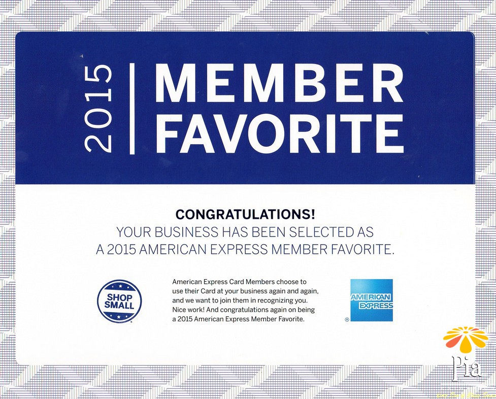 2015 American Express #Memberfave award