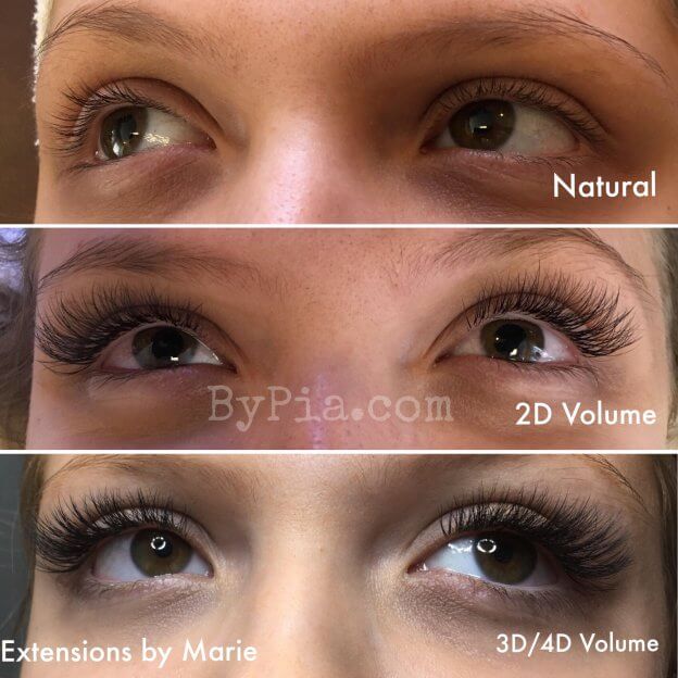 eyelash extensions - volume lashes