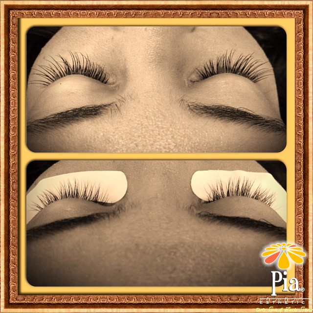Eyelash Extensions Before and after