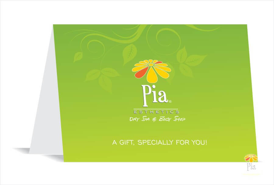 Pia Day Spa Gift Certificate