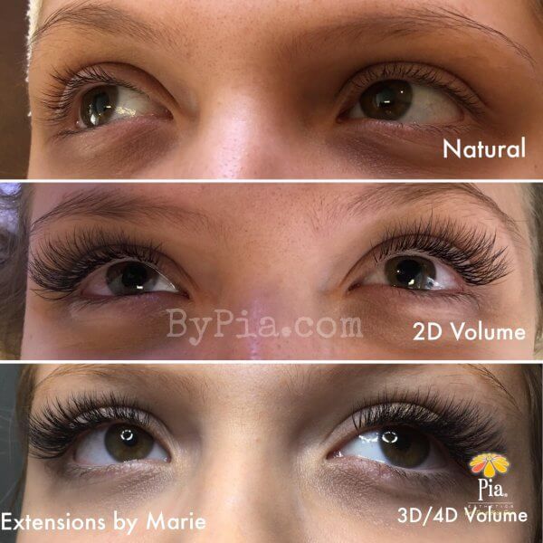 eyelash extensions - volume lashes